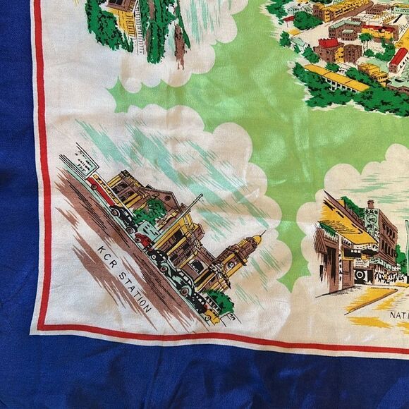 Vintage Hong Kong, souvenir, tourist, scarf - Picture 5 of 7